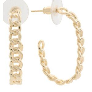 KENDRA SCOTT Gold Grier Chain Hoop Earrings/NWT